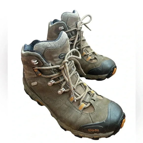 Oboz Bridger Mid Waterproof Women’s Size US 9 Hikes Backpacking Nubuck leather - Picture 3 of 16